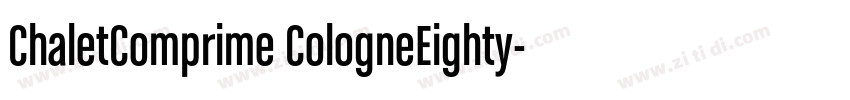 ChaletComprime CologneEighty字体转换
